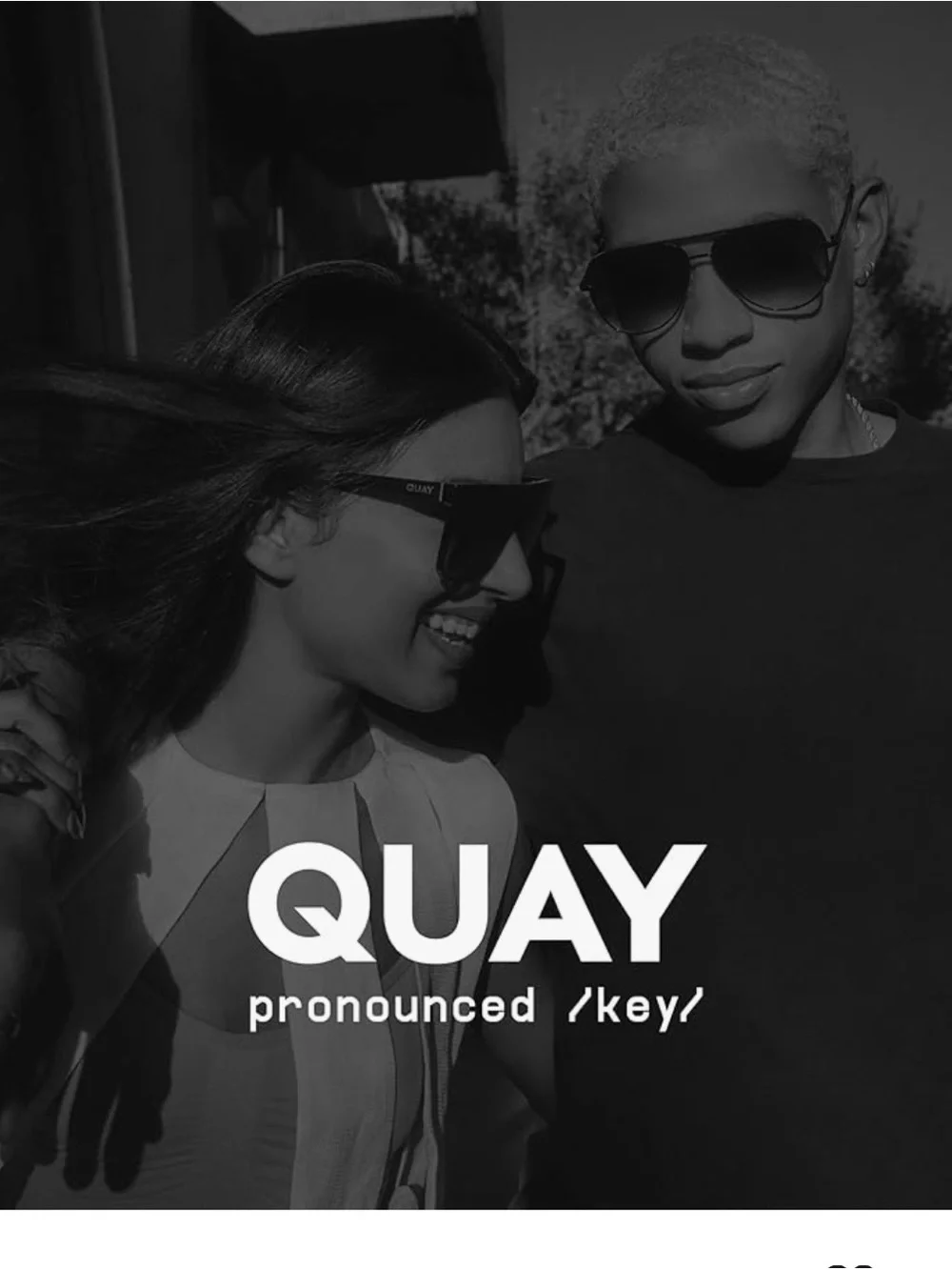 Quay Australia Pink Gradient Lenses with Gold Frame Sunglasses